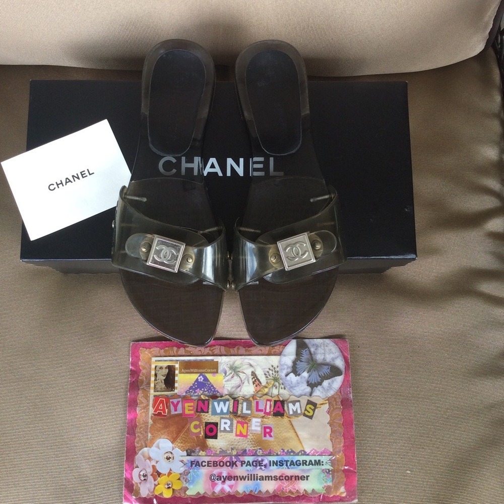 Authentic Chanel Sandals Size 36 (6)
